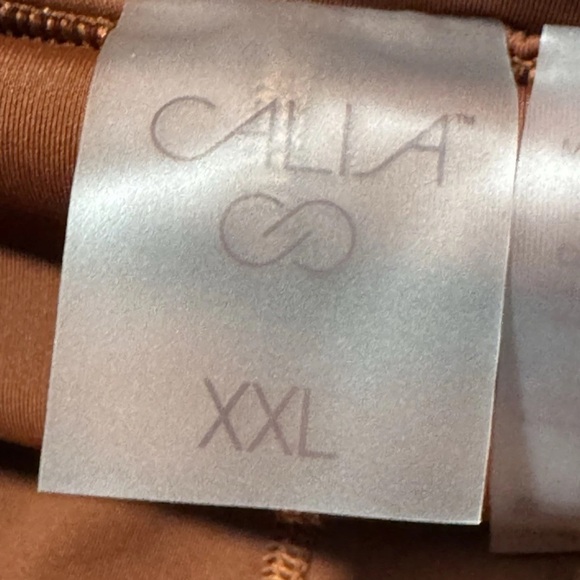 NWT Calia XXL Skort Pleated High Rise Brown Court Athletic Tennis Skirt Short - Picture 9 of 11